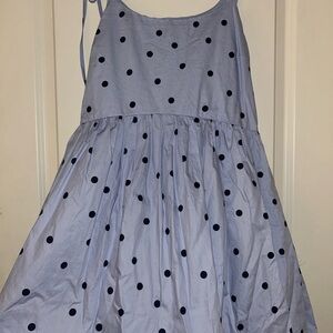 Polka Dot Dress in Blue and Black